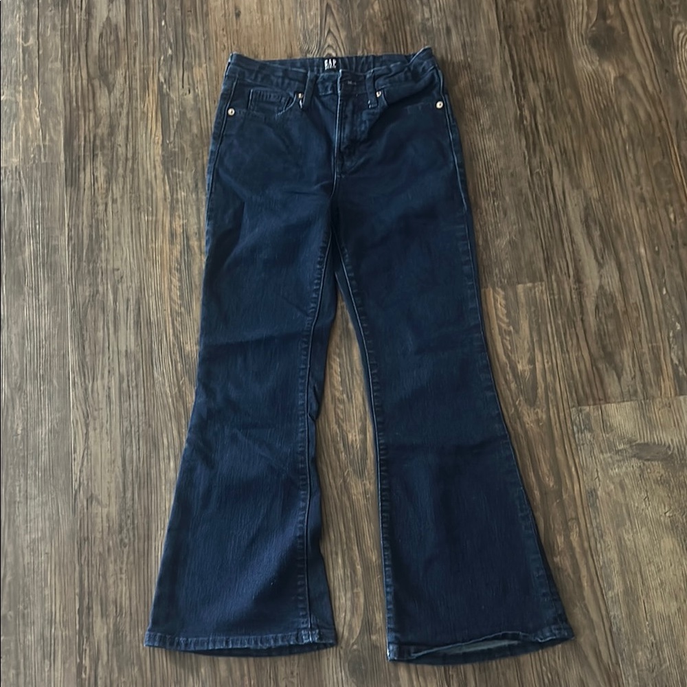 GAP Blue Flare Wide Leg Jeans